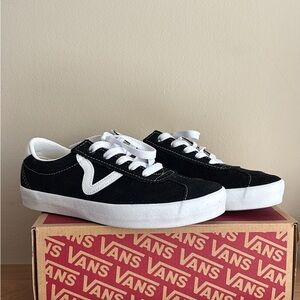 Vans Black Suede Sport Low